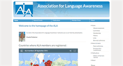 Desktop Screenshot of languageawareness.org